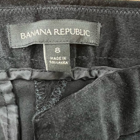 Banana Republic black velvet Sloan pant - Picture 4 of 11